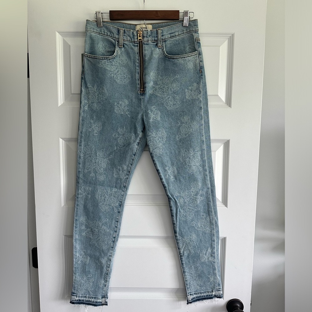 NWT Baldwin Harley High Rise Skinny Jeans Rose Floral